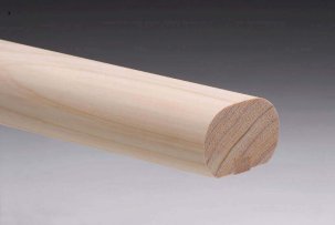 Pine Oval Handrail with 12mm rebate and fillet