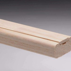 Pine Stair Flight Shoe Rail with 32mm rebate and fillet