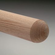 American Oak Round Handrail End Cap