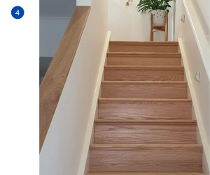 Beach house staircase